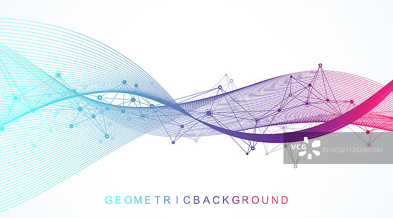 带连接线的数字抽象背景图片素材