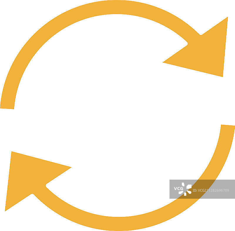 刷新箭头标志颜色图标图片素材