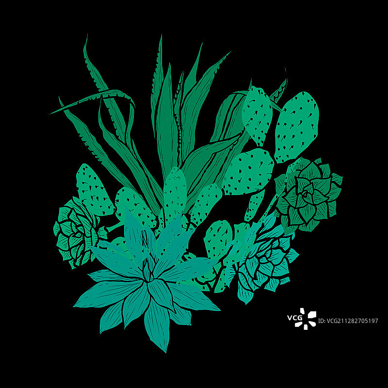 手绘花卉装饰图片素材