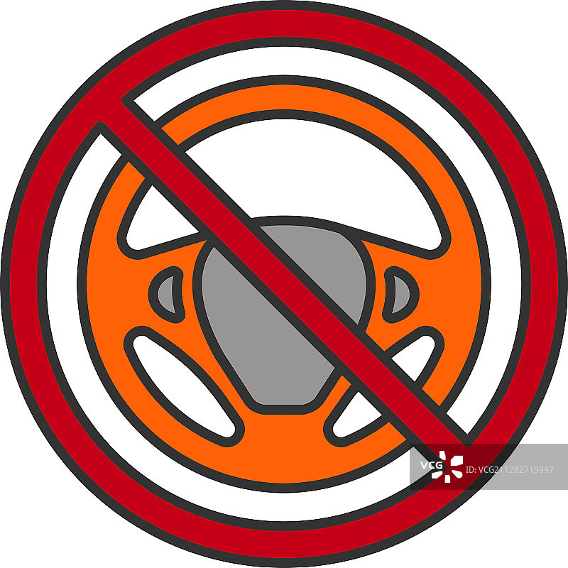 自动驾驶汽车颜色图标图片素材