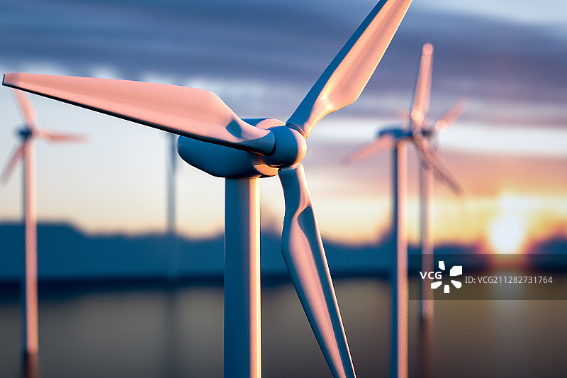 风力发电 三维图形图片素材