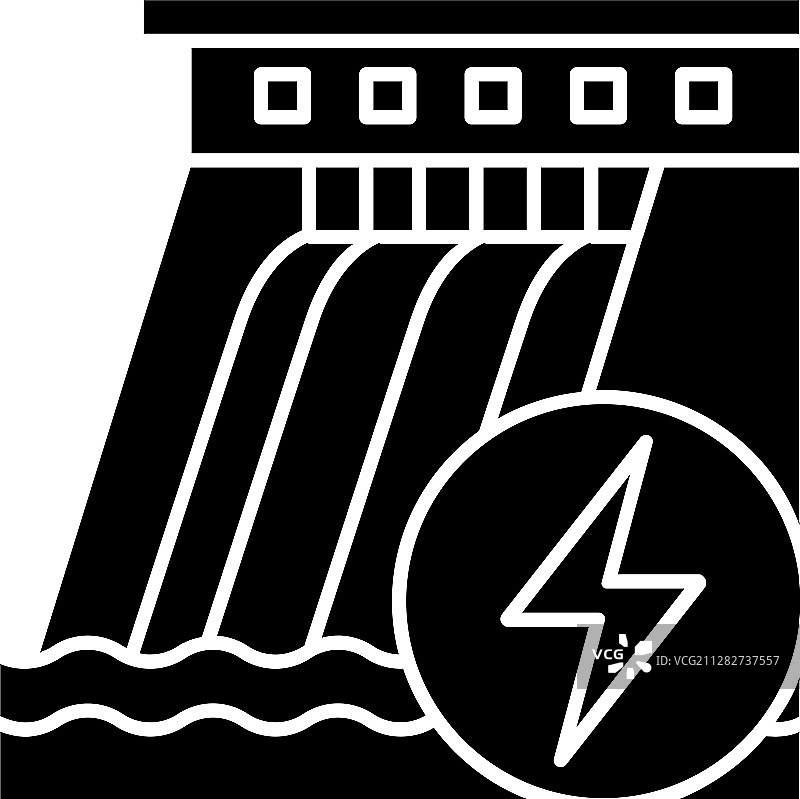 水电站大坝标志图标图片素材