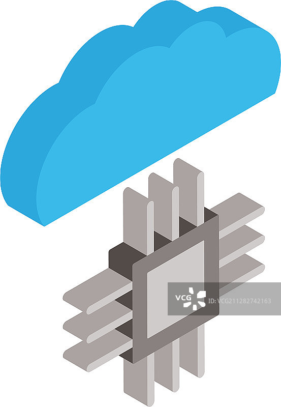 带电子线路的云计算图片素材