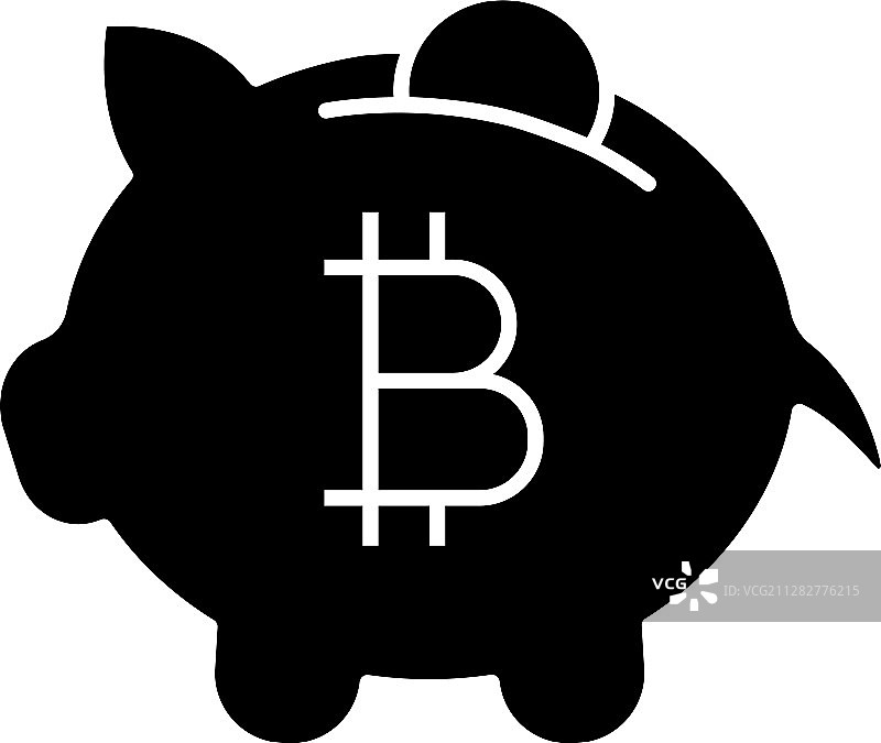比特币存款标志符号图片素材