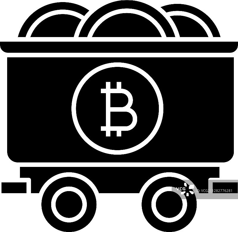 比特币挖矿业务符号图标图片素材