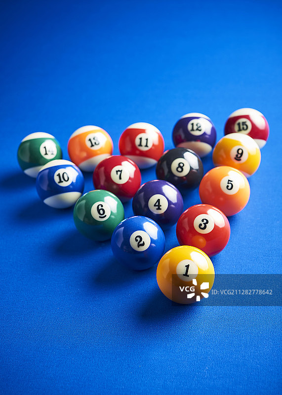 台球桌上的球摄影图片素材