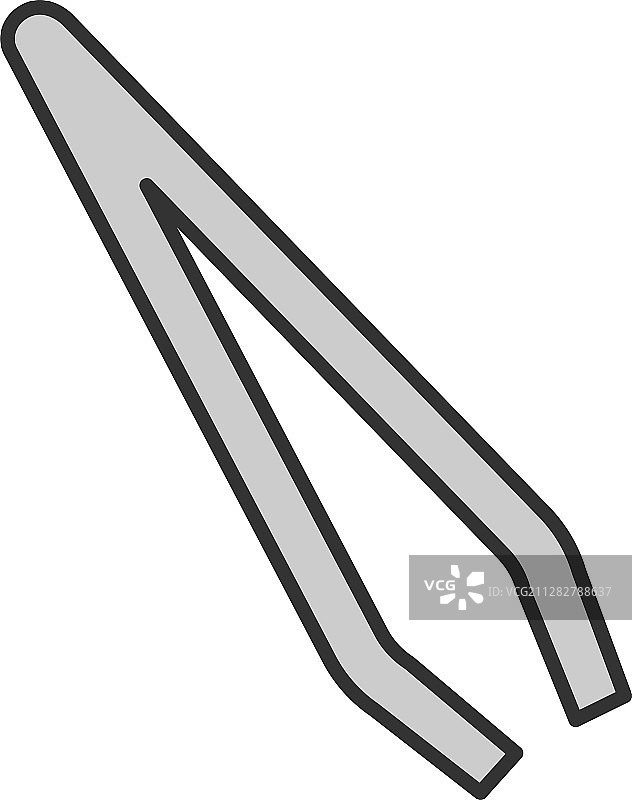 眉毛镊子彩色图标图片素材