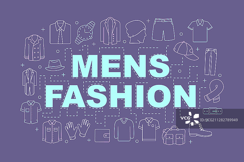 男士服装概念banner图片素材