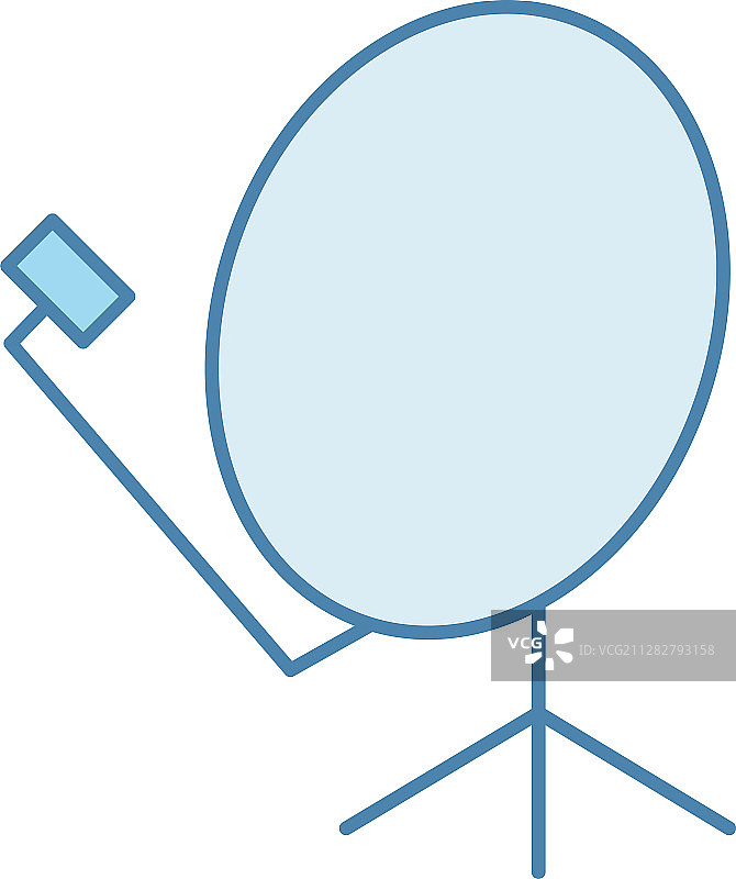 彩色卫星天线图标图片素材