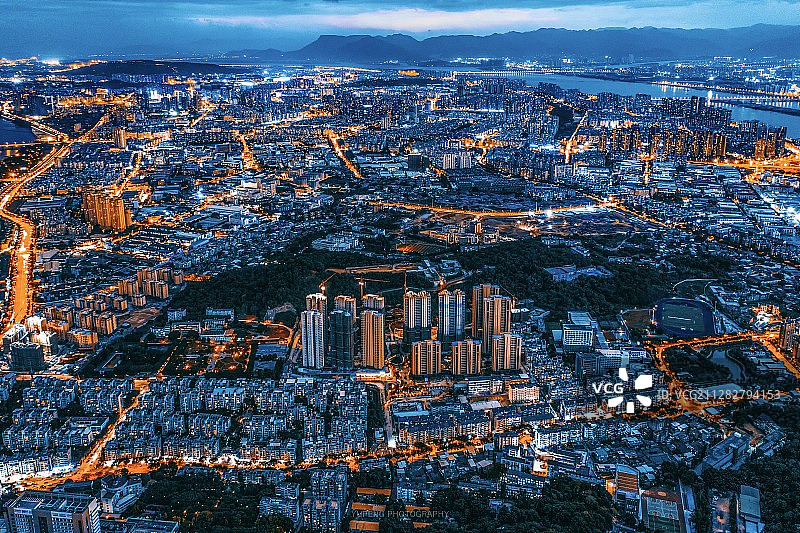仓山夜景图片素材