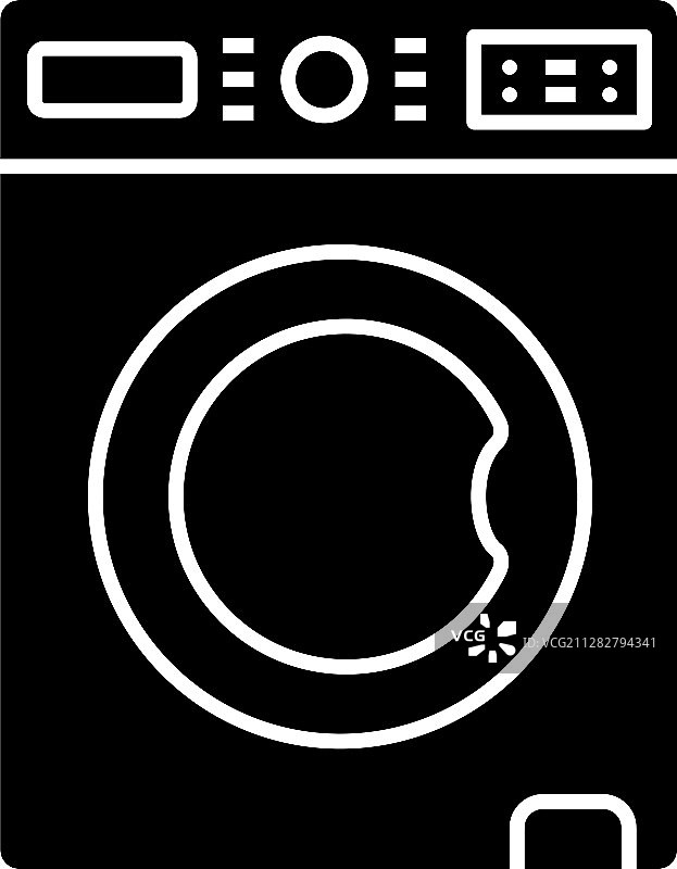 洗衣机字形图标图片素材