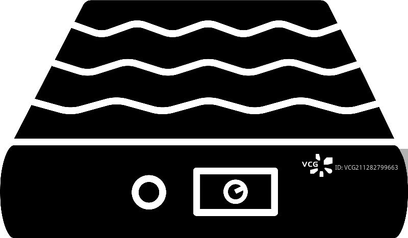 充气床垫标志符号图标图片素材