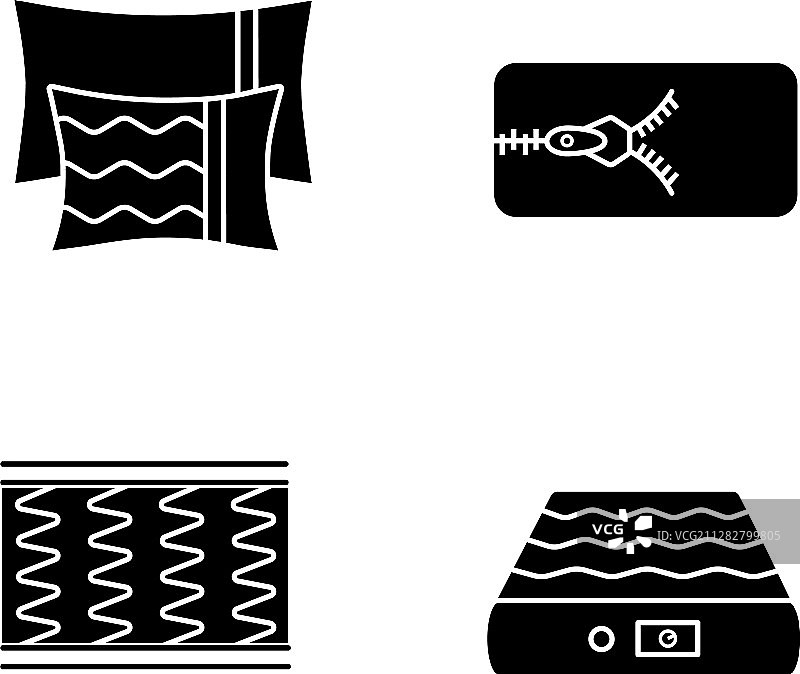 矫形床垫标志符号合集图片素材