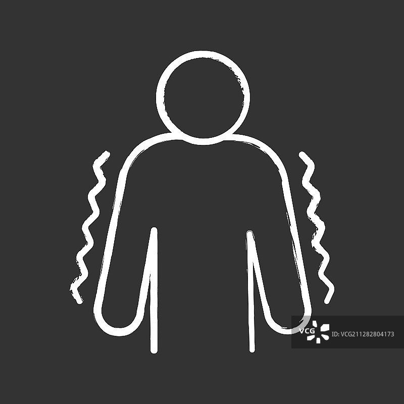 颤抖的粉笔图标图片素材