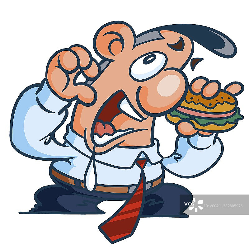 扬毛的日常-汉堡图片素材