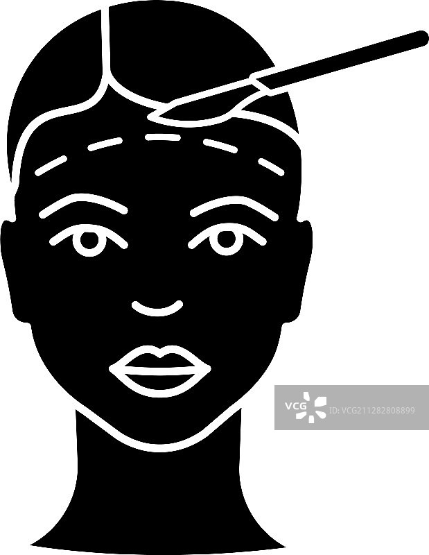 面部拉皮手术标志图标图片素材