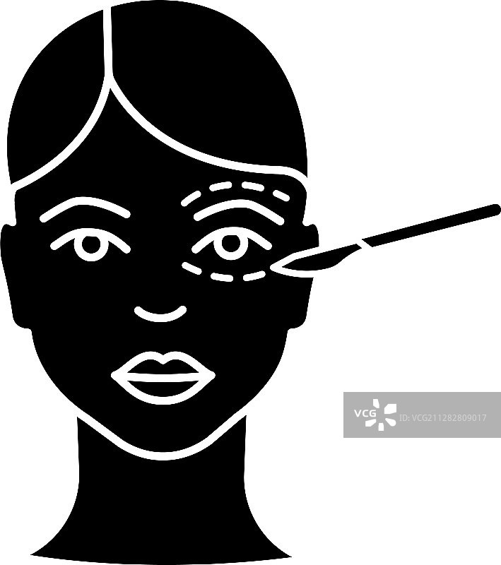 眼睑整形术标志图标图片素材