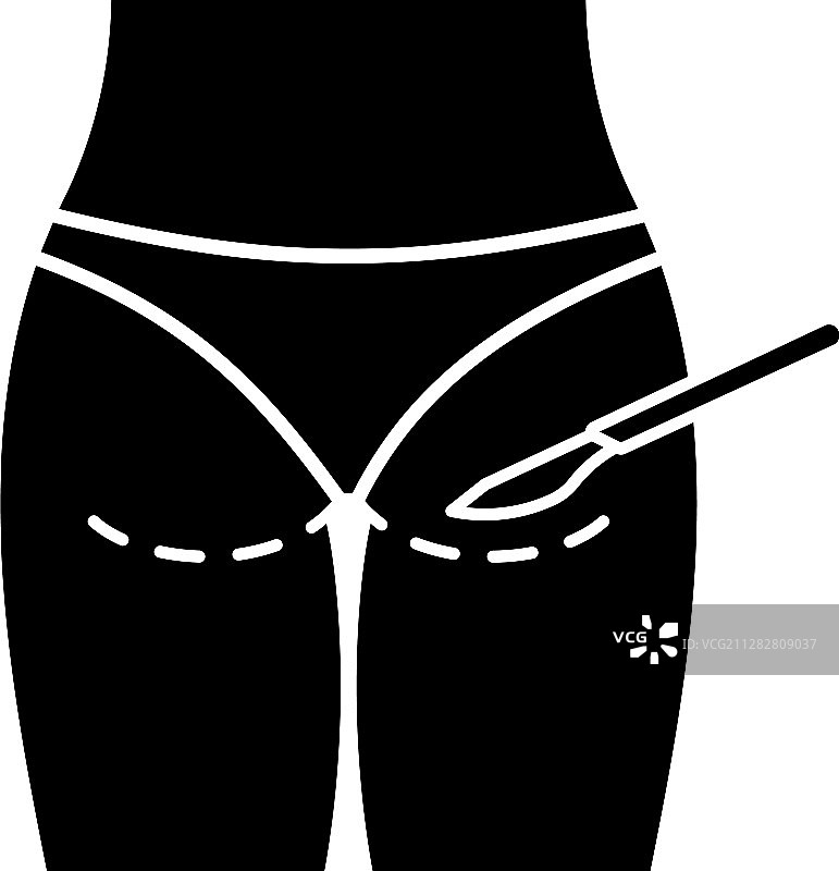 臀部整形术图标图片素材