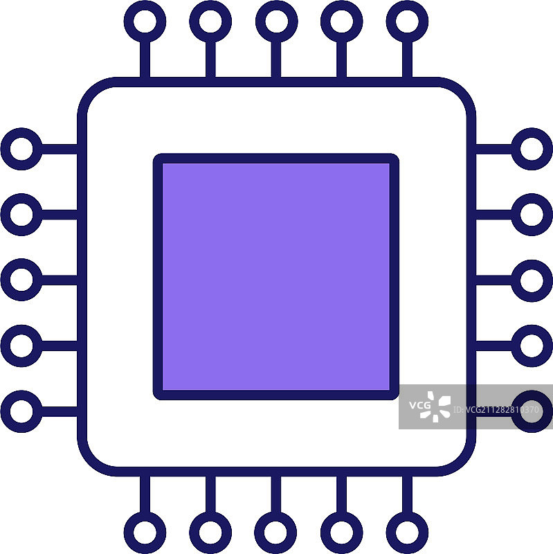 处理器彩色图标图片素材