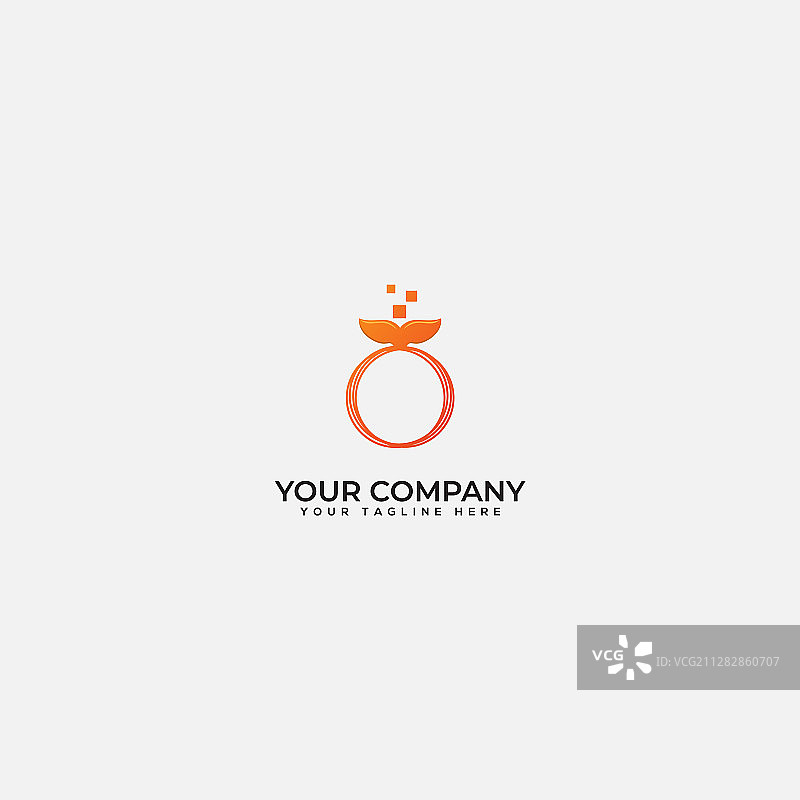 鲨鱼数字Logo设计图片素材