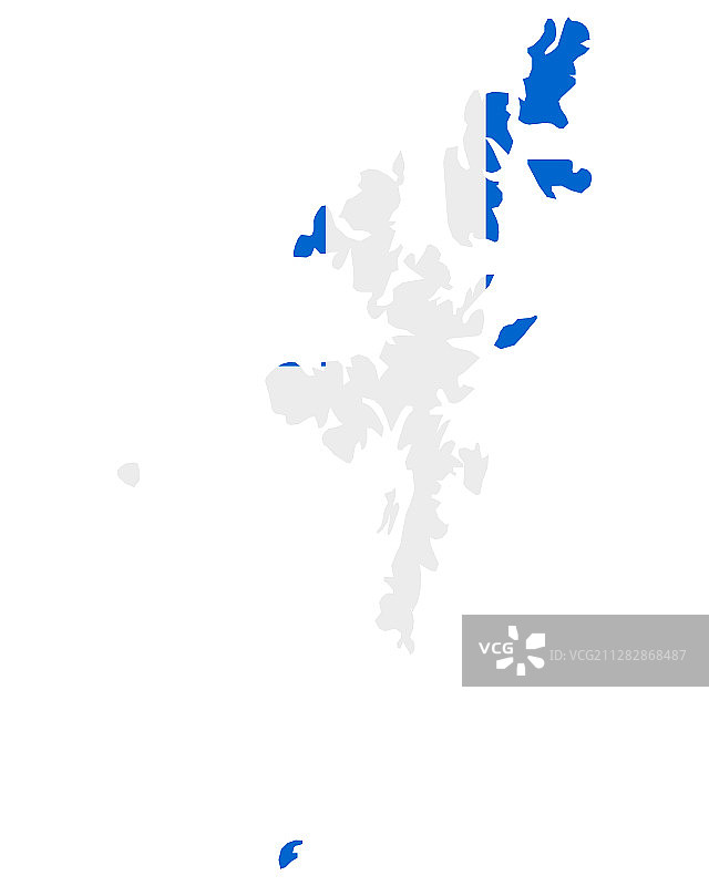 设得兰群岛地图旗帜图片素材