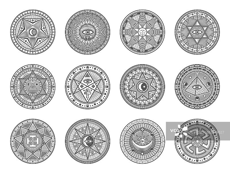 占星术神秘炼金术符号图片素材