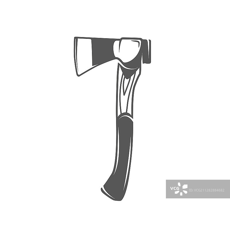 白色背景上的斧头图片素材