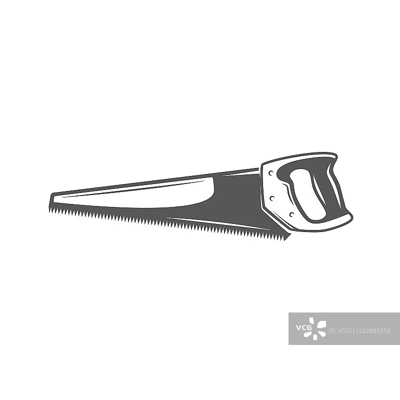 白色背景上手锯图片素材