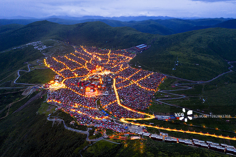 色达夜色图片素材