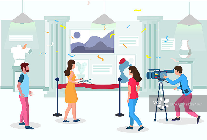 美术馆盛大开幕仪式图片素材