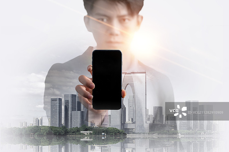 现代化网络数据概念图，商务男士素材手部特写图片素材