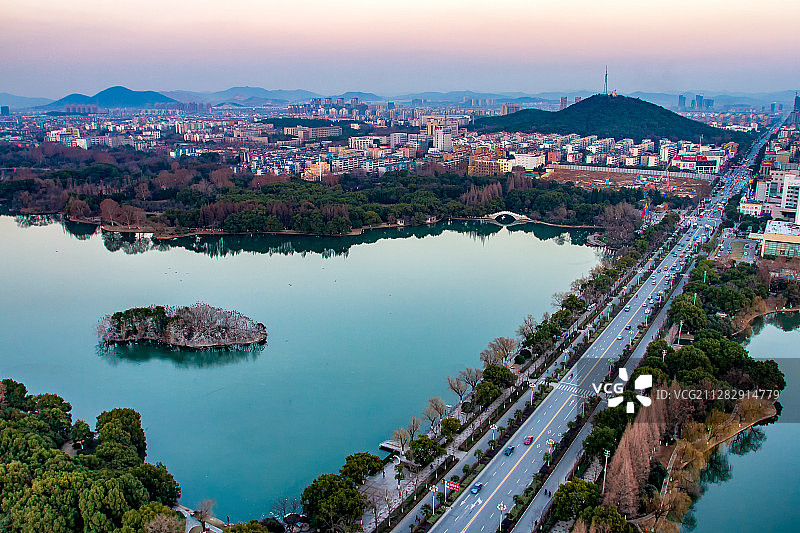 马鞍山市雨山湖图片素材