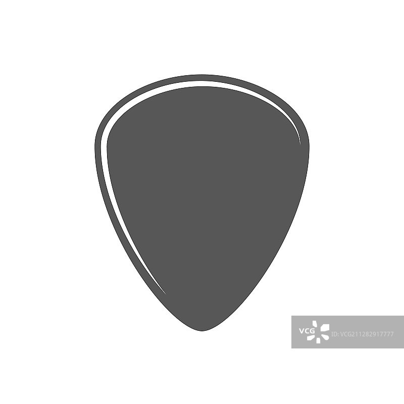 白色背景上的扁平拨片图片素材