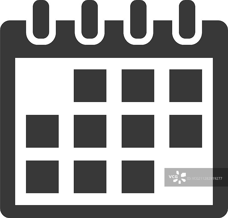 白色背景上的日历图标素材图片素材