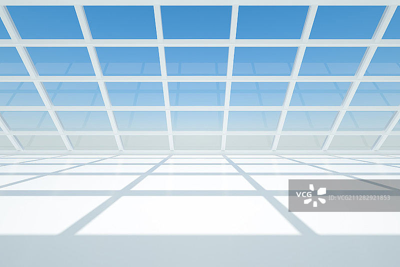 室内走廊空间，三维图形图片素材