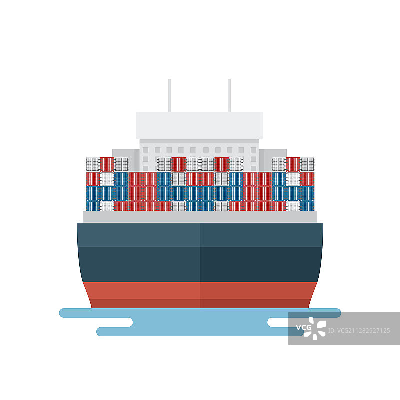物流集装箱船海运出口图片素材