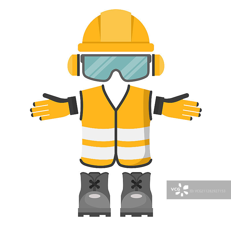 工作用个人防护设备设计图片素材