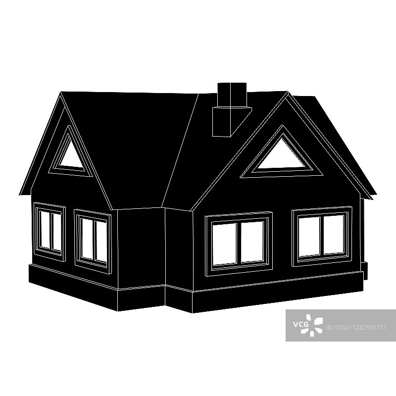 私人小屋黑色图标图片素材