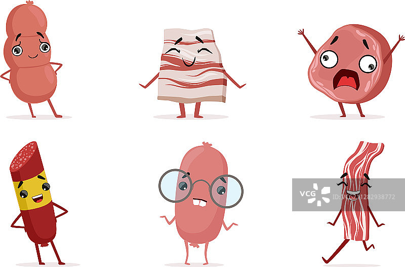 拟人化香肠表情包图片素材