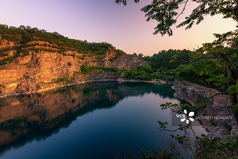 淮安盱眙矿山公园景色图片素材