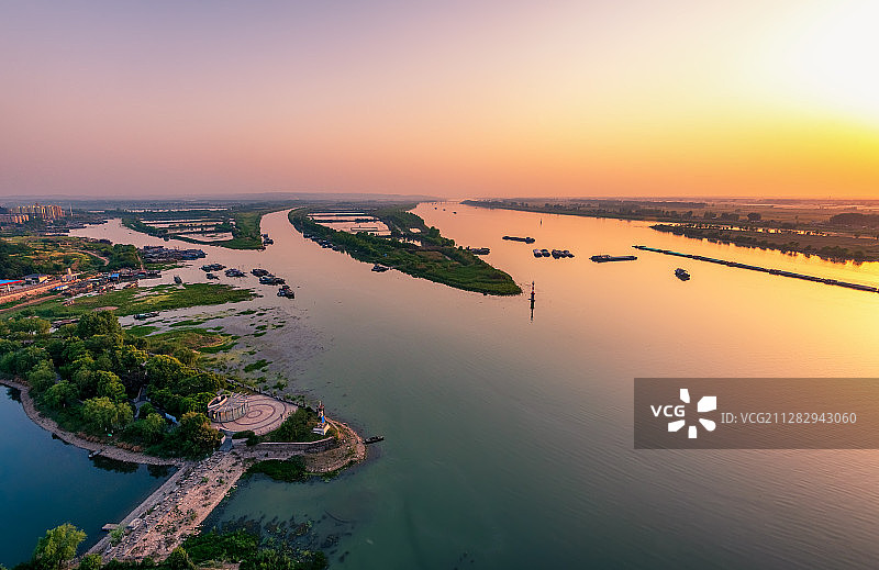 黄金水道--淮河淮安盱眙段风光图片素材