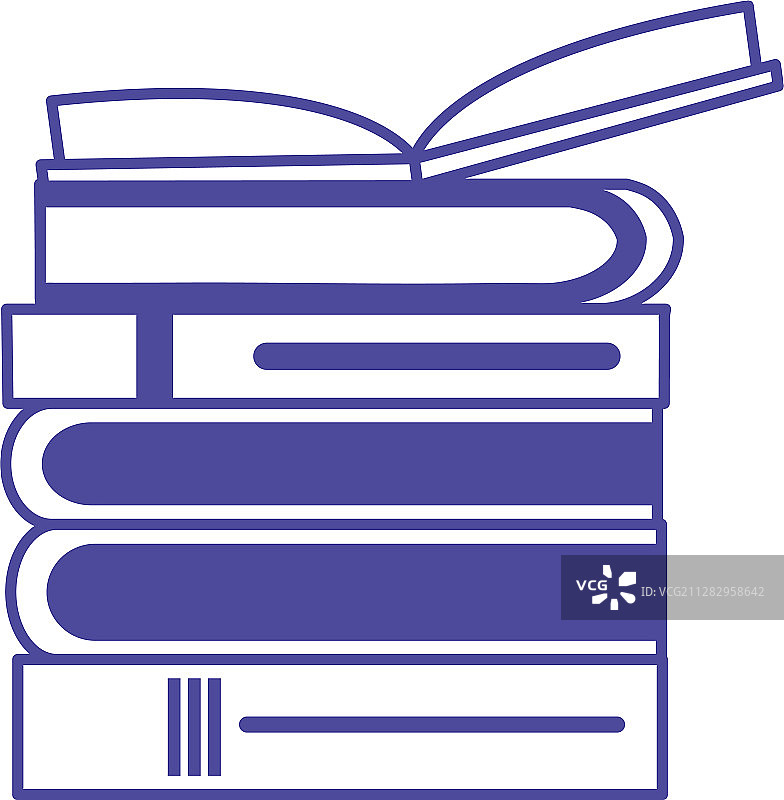 堆叠的课本图标图片素材