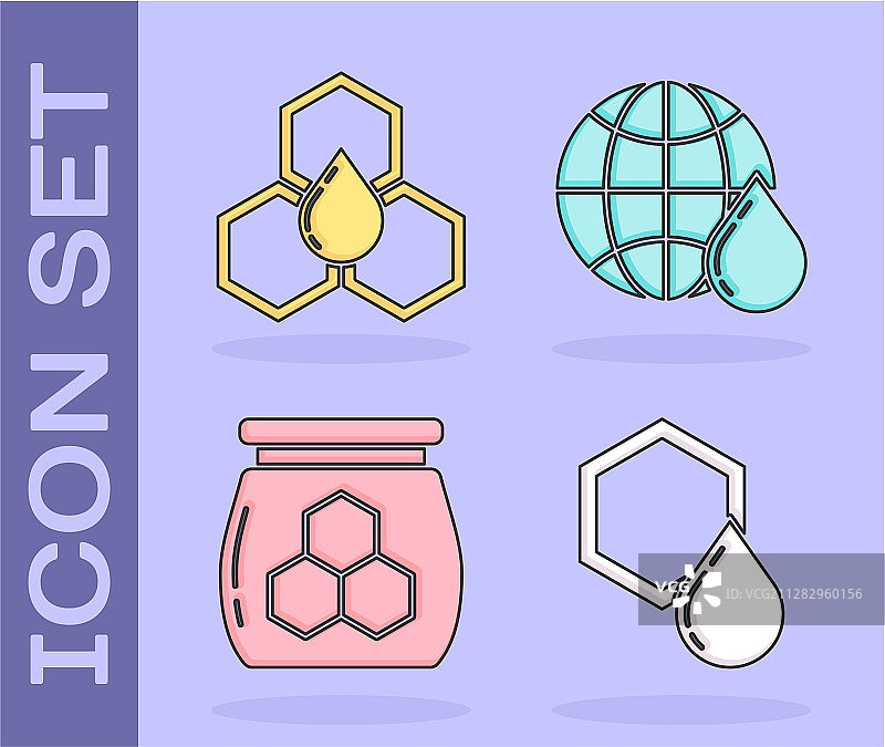 蜂巢蜂蜜罐蜂蜜图片素材