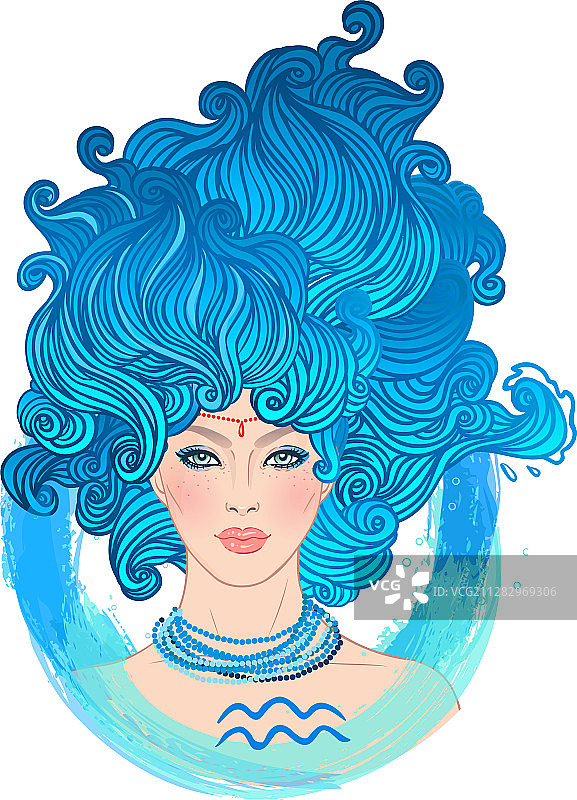 水瓶座星座图片素材