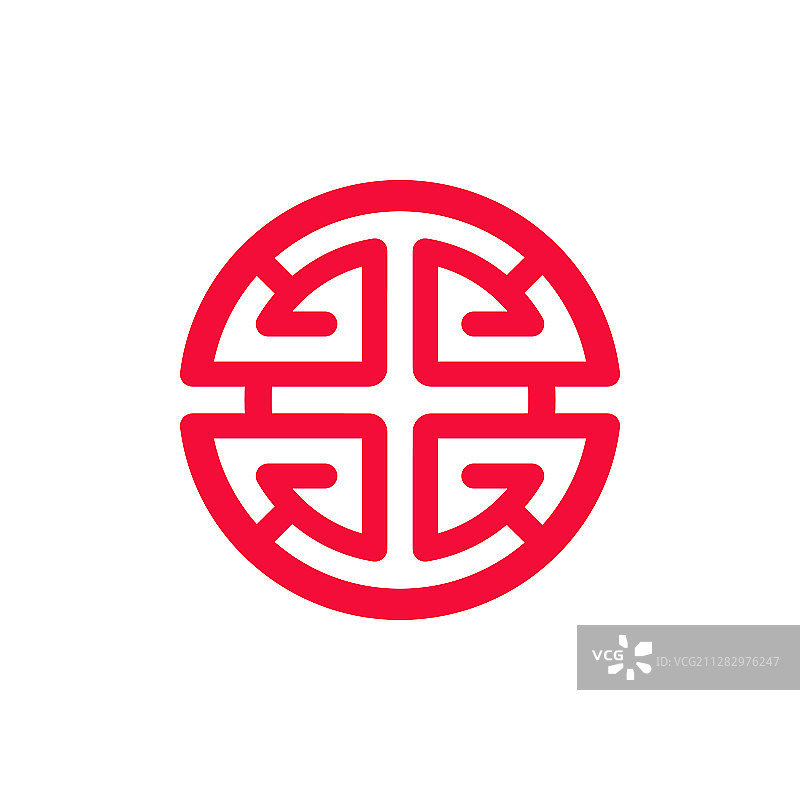 中国繁荣符号矢量图图片素材