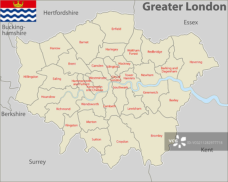 英国大伦敦地图图片素材