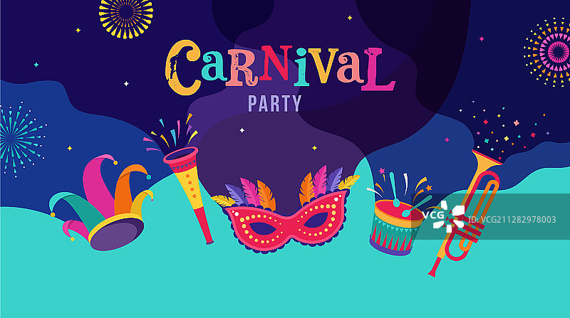 狂欢派对里约热内卢狂欢节普林节背景图片素材