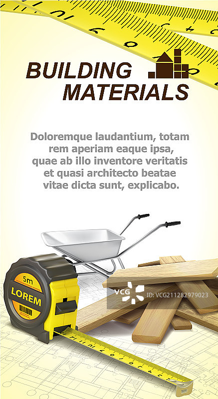建筑材料宣传单图片素材