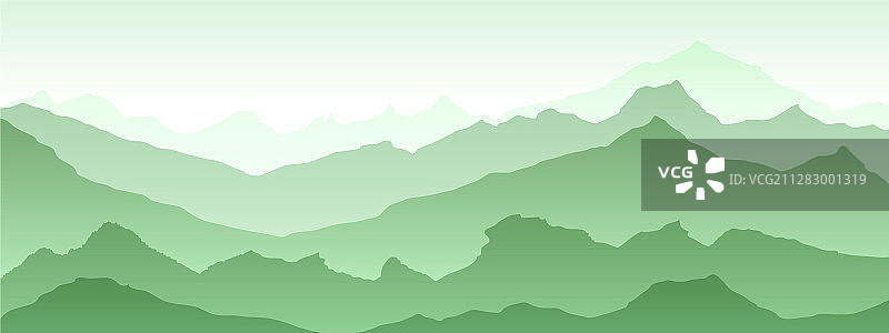 绿色山脉背景EPS10视图图片素材