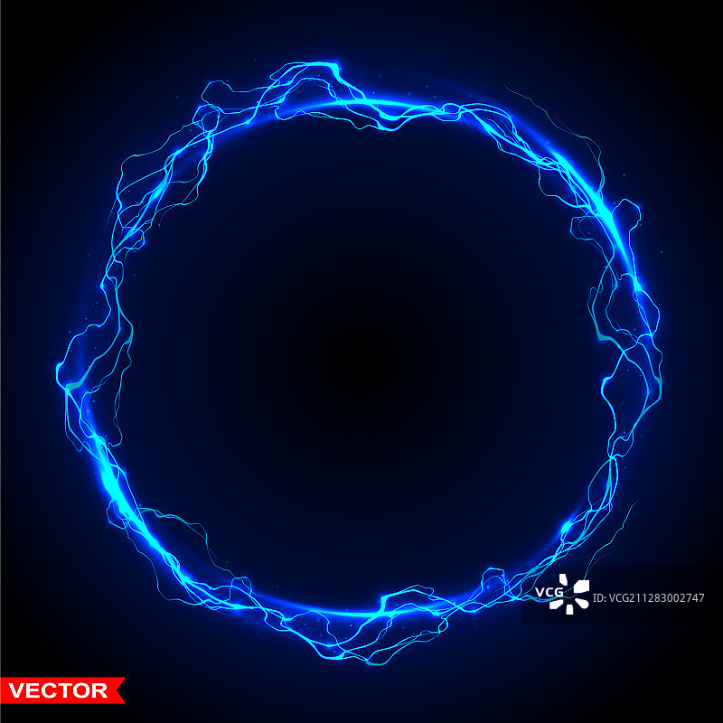 逼真的魔法阵雷暴闪电图片素材